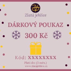 Dárkový poukaz v hodnotě 300 Kč